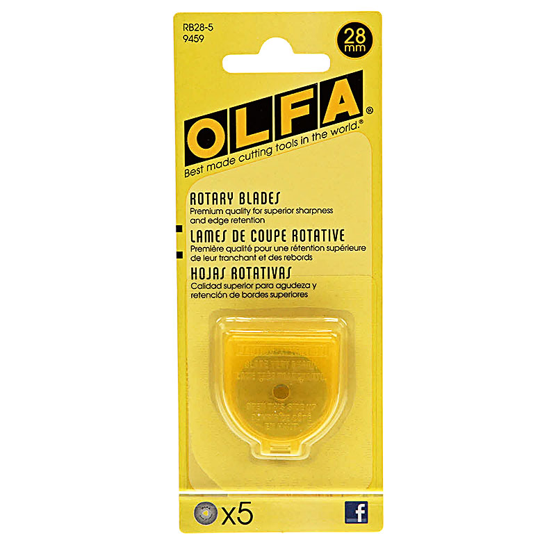 Olfa Rotary Cutter Blade 28mm 5ct 091511500790