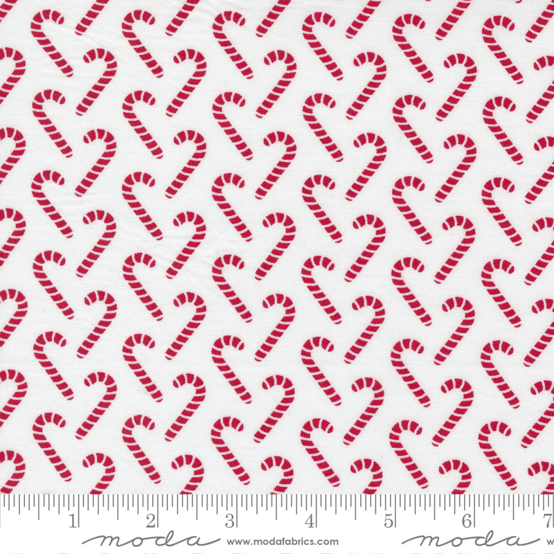 Candy Cane Lane by Moda 24124 13 Snow Cardinal 752106658165