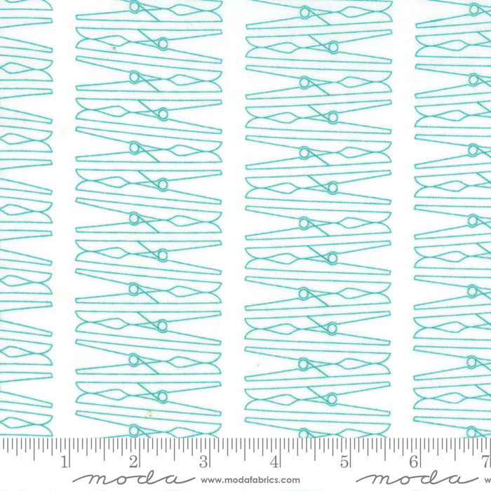 Acreage clothes pin outline aqua on white 752106281905