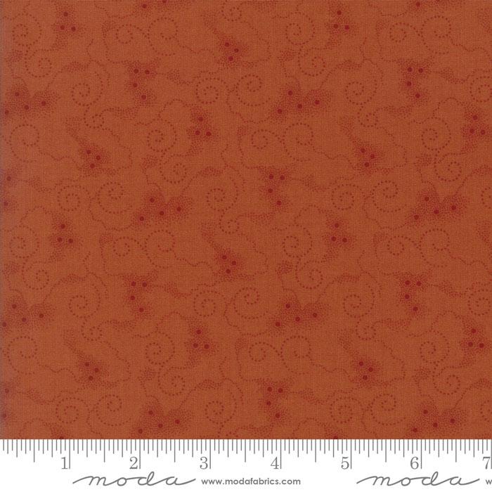 Oak Haven by Moda, Swirls Pumpkin, 9527 17 752106290822