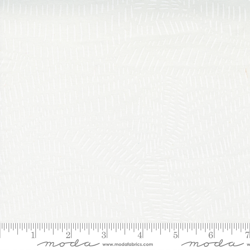 Words To Live By Collection in Cloud White Tonal Fabric by Gingiber