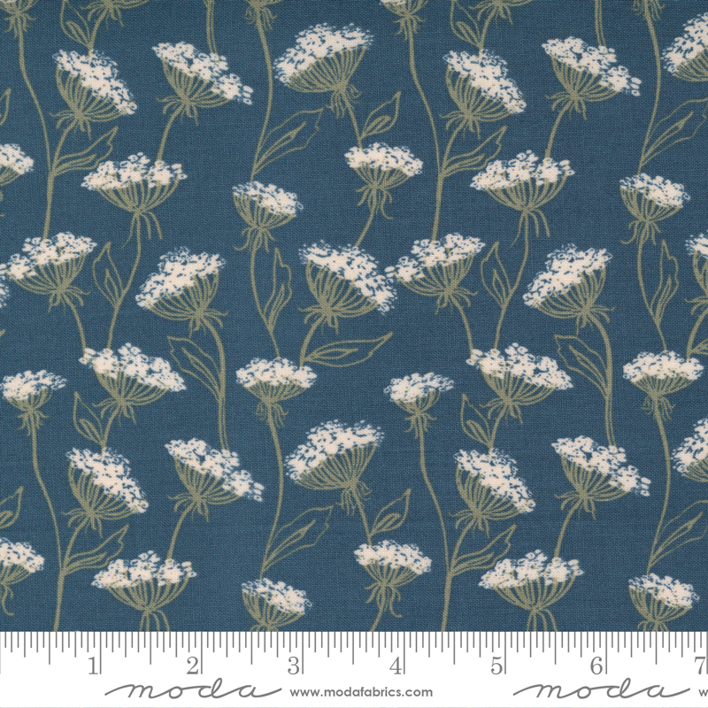 Flower Pot White Flower Navy 752106649804