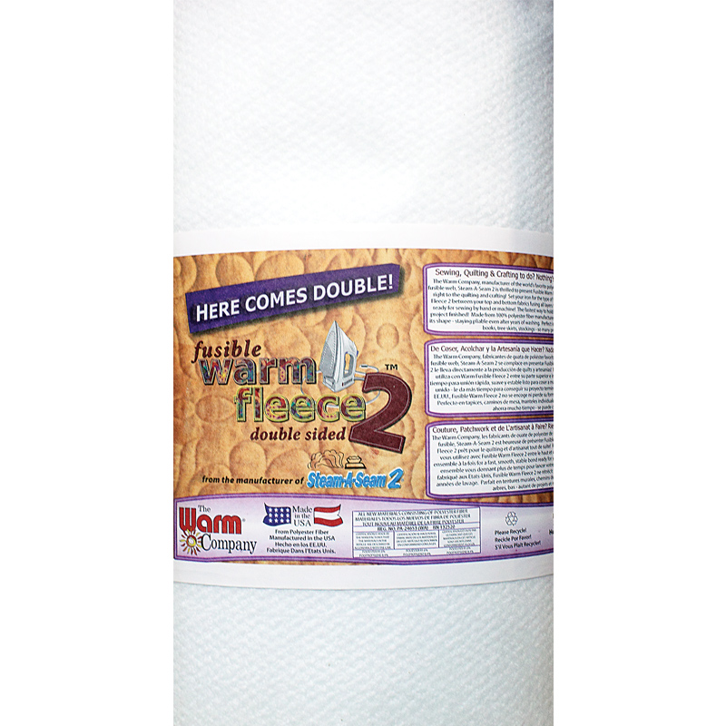 Warm Fleece 2 Sided Fusible Batting 45in Wide 753705018930