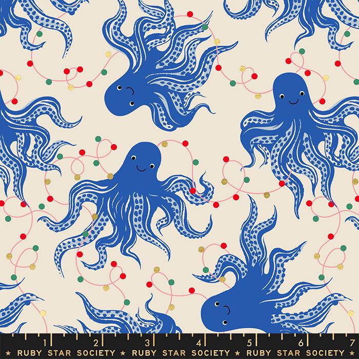 Jolly Darlings Metallic Blue Octopuses 752106671829