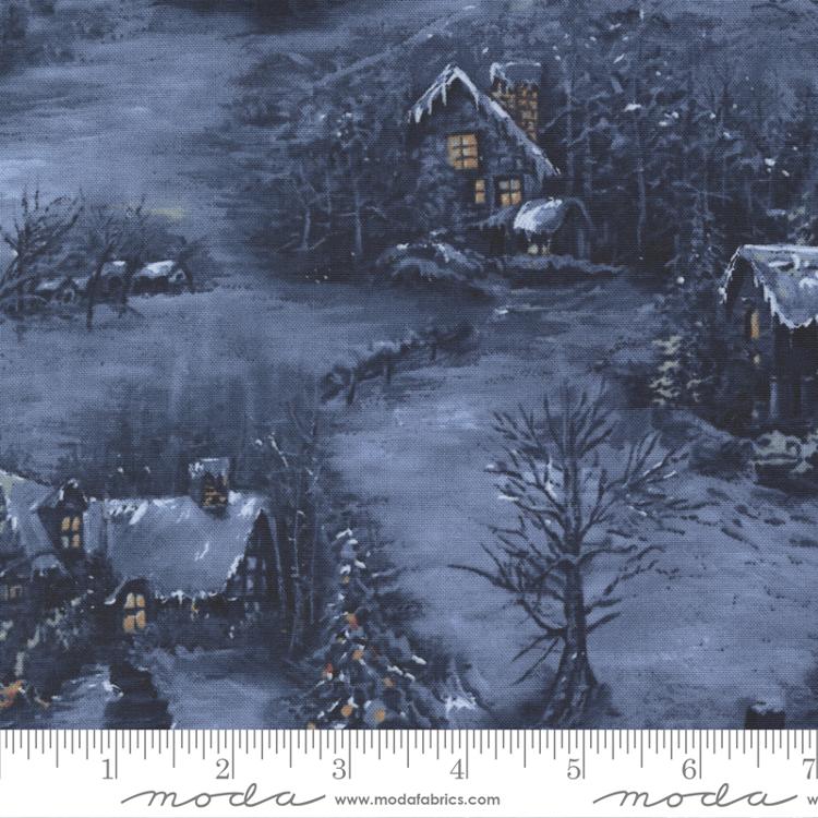 Blizzard Blues Night Sky Christmas Fabric by Moda Fabrics 33671 14 752106673588