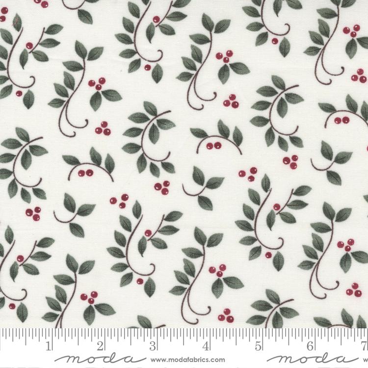 Winter Flurries Snow Pine Fabric by Holly Taylor for Moda Fabrics 6884