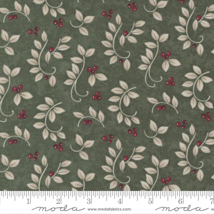Winter Flurries Pine Green Fabric by Holly Taylor for Moda Fabrics 6884