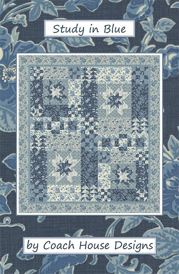 Study in Blue Quilt Pattern G CHD 2228 Coach House Designs 593220220582