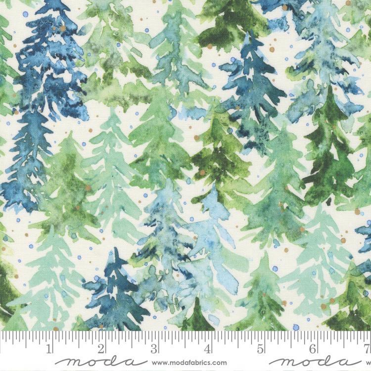 White Winter Pines Comfort and Joy by Laura Muir of the Create Joy