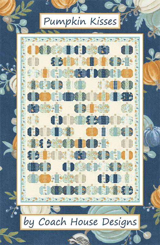 Pumpkin Kisses Pattern by Coach House Designs for Moda CHD2242
