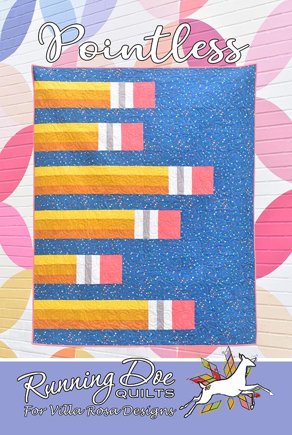 Pointless Quilt Pattern by Running Doe Quilts for Villa Rosa Designs