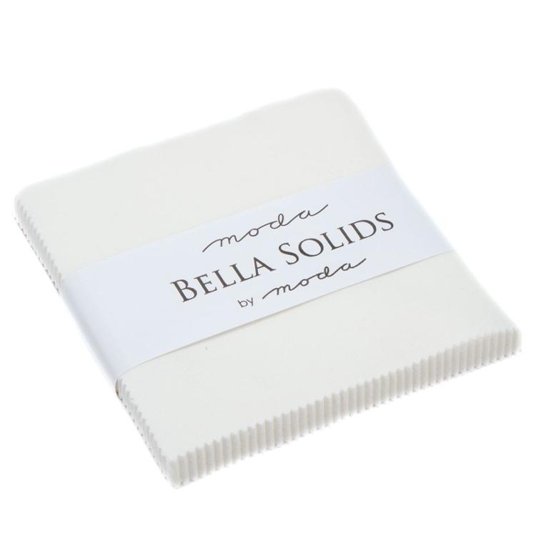 Bella Solids OffWhite Charm Pack 5 x 5 Squares 42 piece Fabric