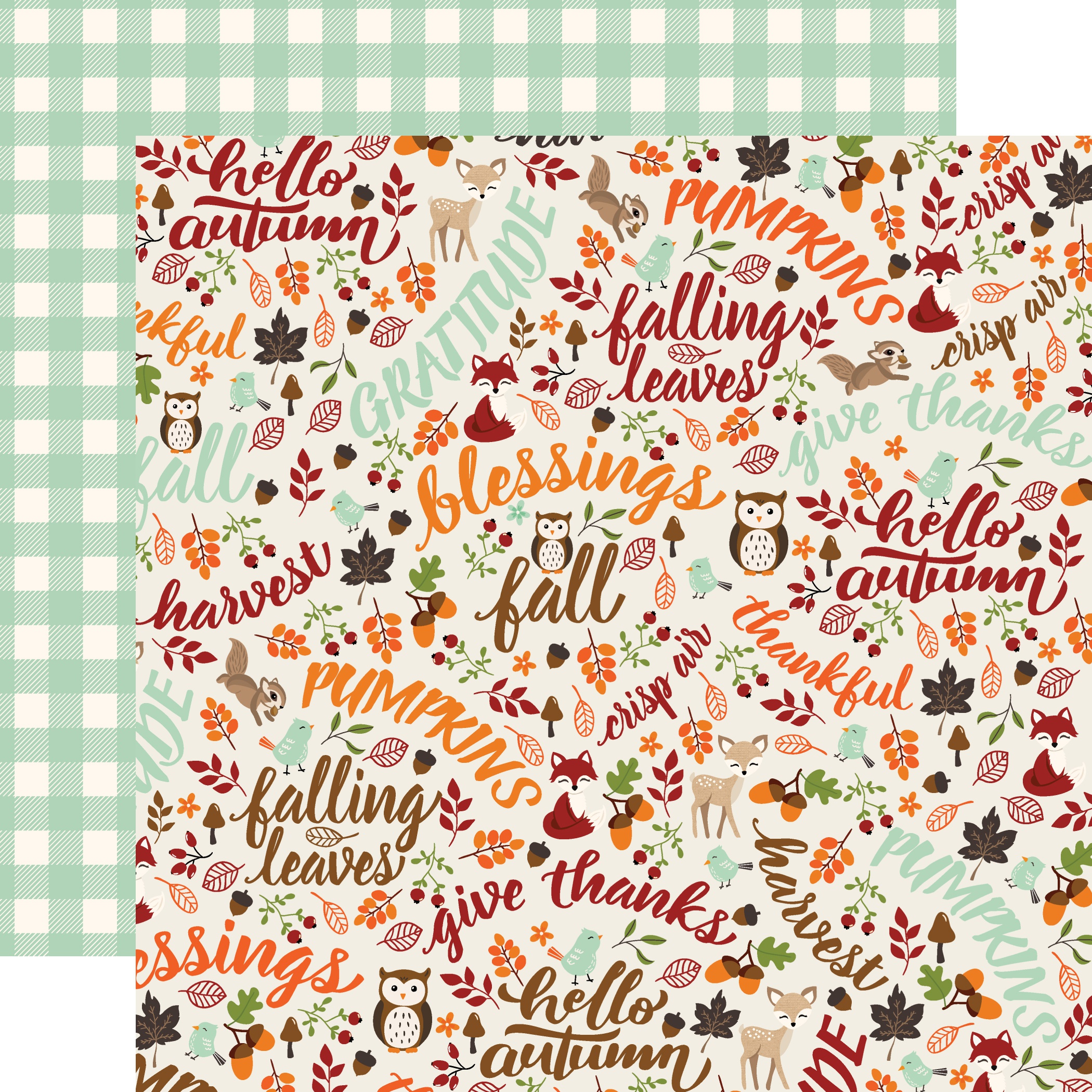 My Favorite Fall DoubleSided Cardstock 12X12Hello Autumn 4421688051