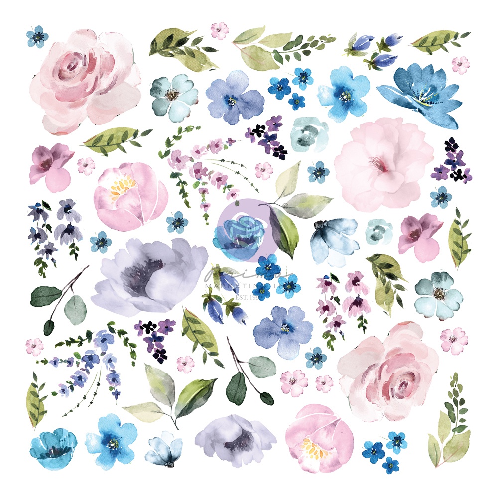 Watercolor Floral Cardstock Ephemera 62/PkgFloral 2 655350651534