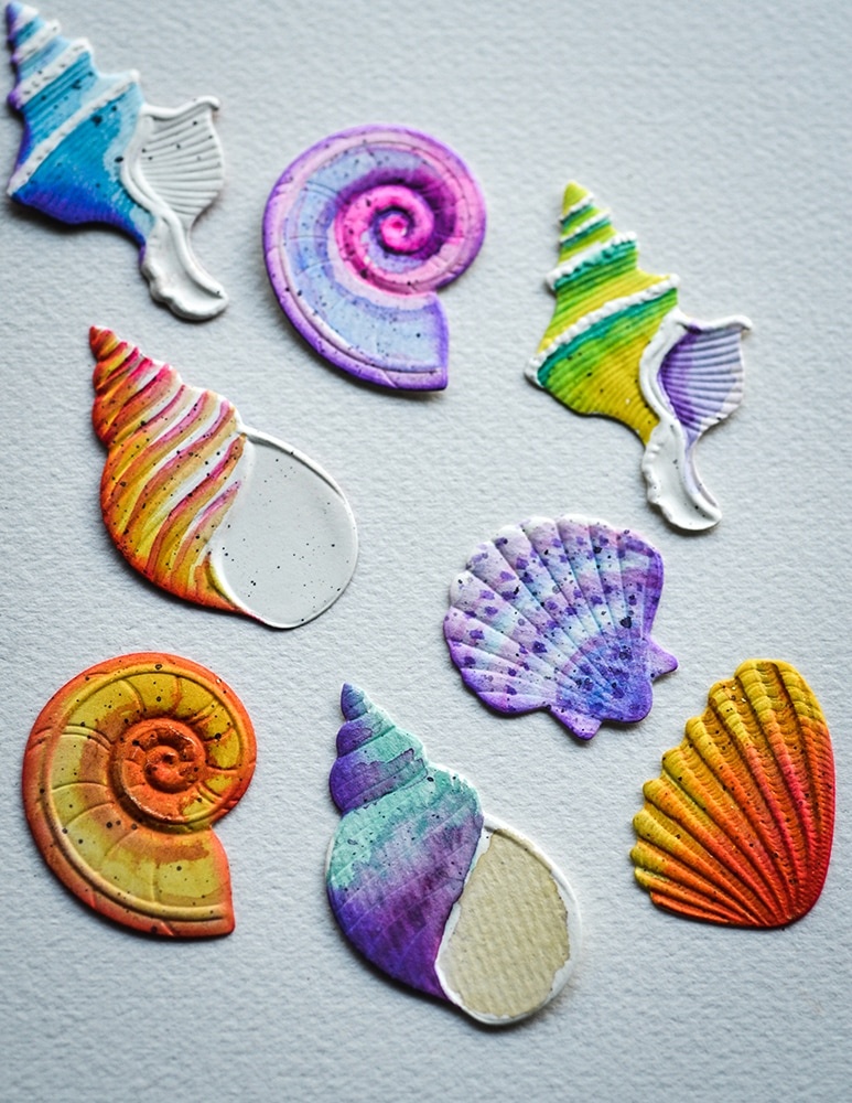 Memory Box 3D Embossing Folder & DiesDazzling Seashells 873980310298