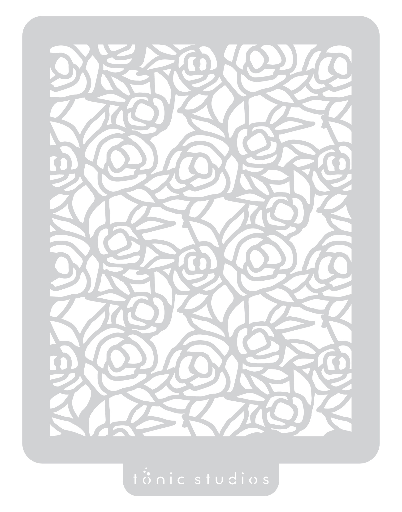 Tonic Studios Background StencilRose Garden 841079150025