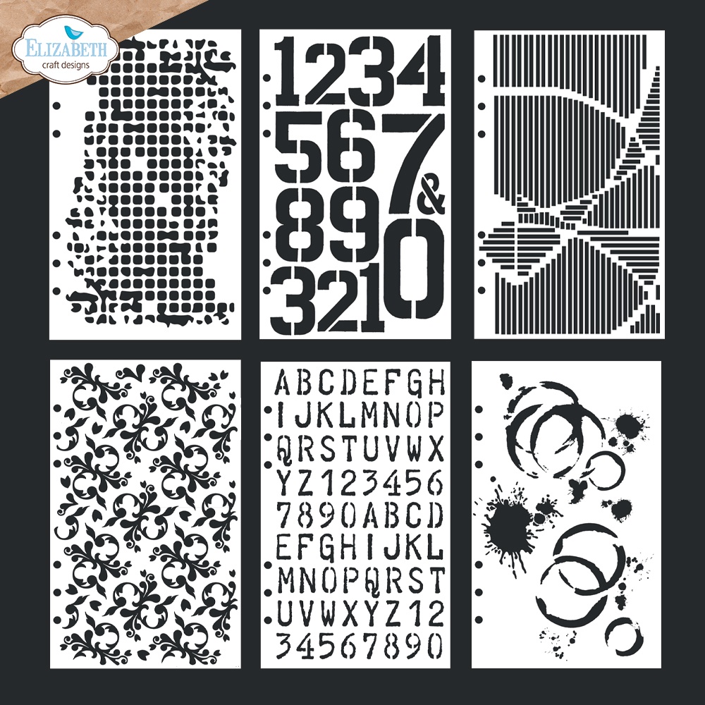 Elizabeth Craft Stencils 6/PkgPlanner Stencils 4 810003537386