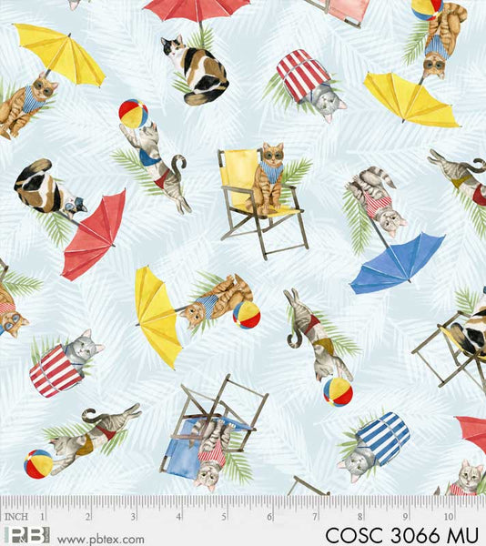 Tossed Cats at the Beach Coastal Kitty collection by World Art Group