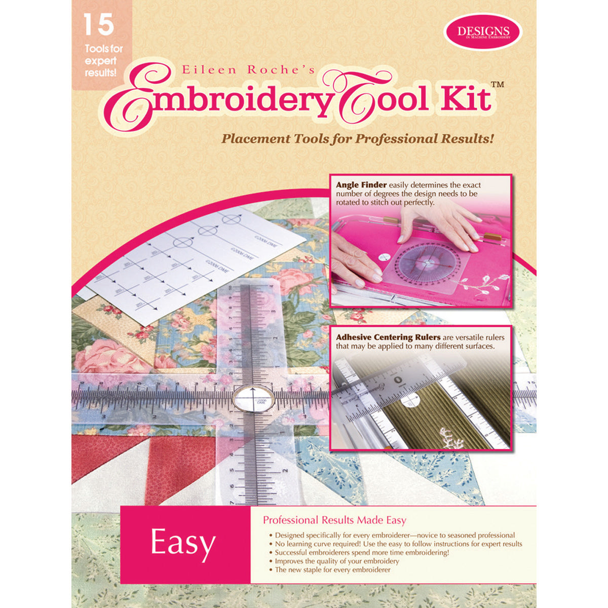 EMBROIDERY TOOL KIT DESIGNS IN MACHINE EMBROIDERY