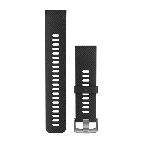 Approach® S10 Watch Bands Black Silicone with Silver Hardware GARMIN Raytech Electronic