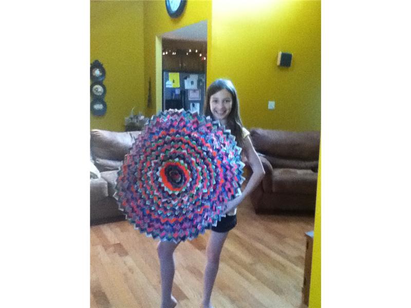 Largest Duct Tape Flower World Record Kylie Lenahan