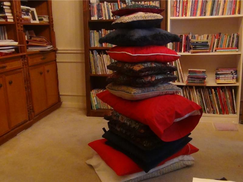 Tallest Pillow Tower World Record Steve Cline