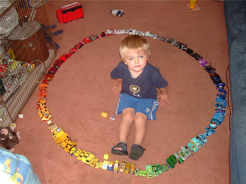 Largest Toy Car Circle Built Around A 3Year Old World Record