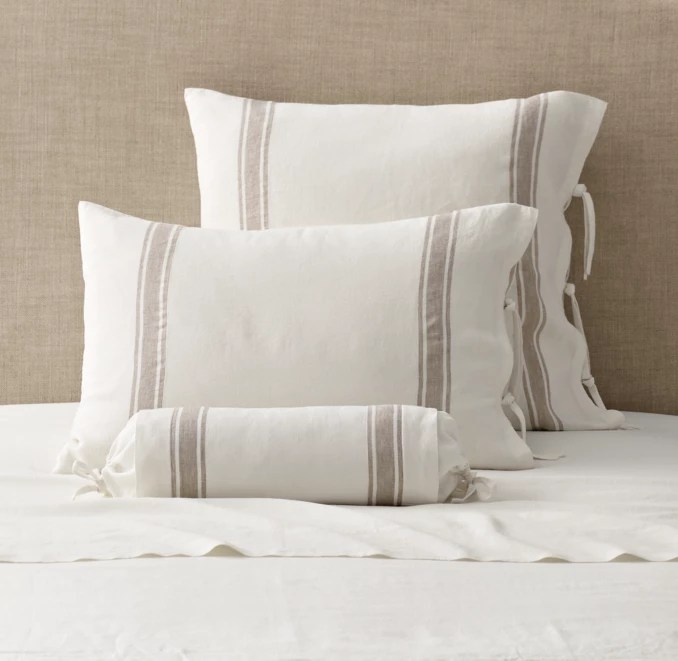Belgian Linen Provence Stripe Sham