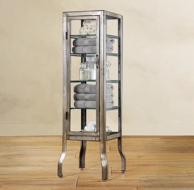 Pharmacy Small Bath Burnished Steel