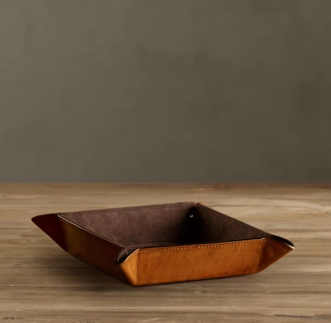 Artisan Leather Coin Tray