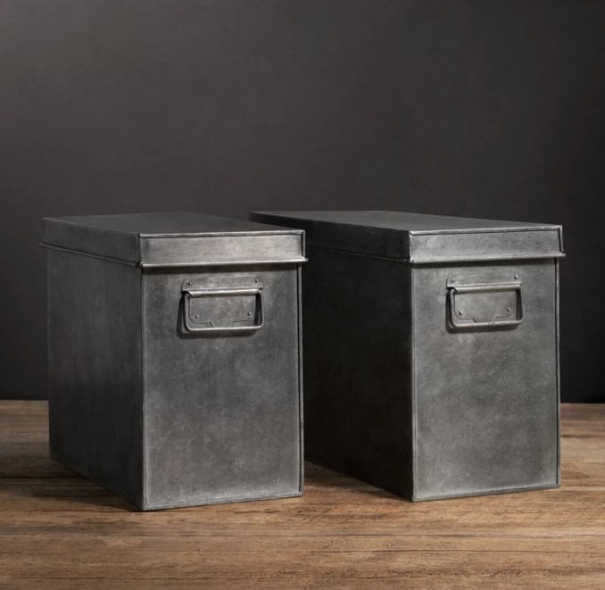 Industrial Metal Office Storage Desk Box