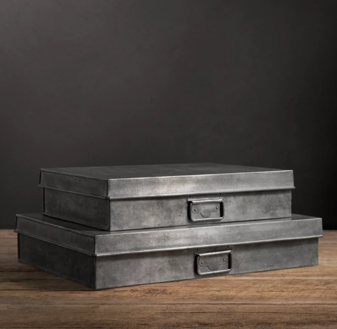 Industrial Metal Office Storage Document Box
