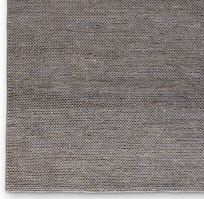 HandBraided Jute Rug Swatch Platinum