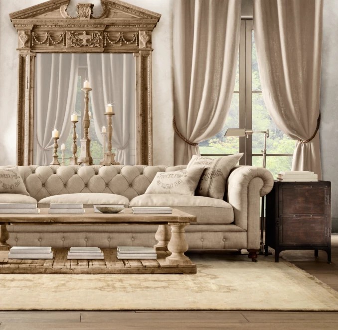 Belgian Heavyweight Textured Linen Drapery