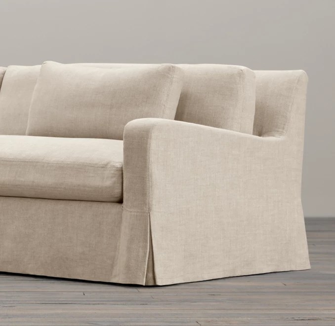 Belgian Slope Arm TwoSeatCushion Sofa Replacement Slipcovers