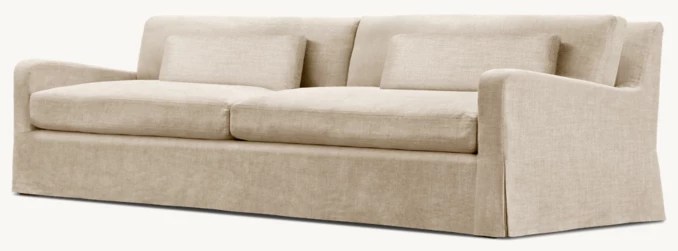 Belgian Slope Arm TwoSeatCushion Sofa Replacement Slipcovers