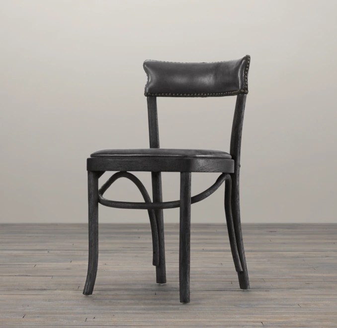 Vienna Café Leather Side Chair