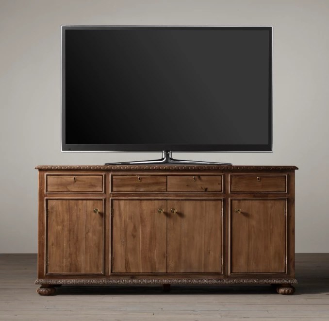 French Empire Panel Media Console