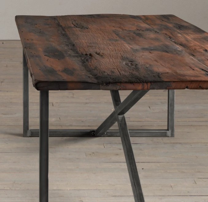 Salvaged Boatwood Rectangular Dining Table