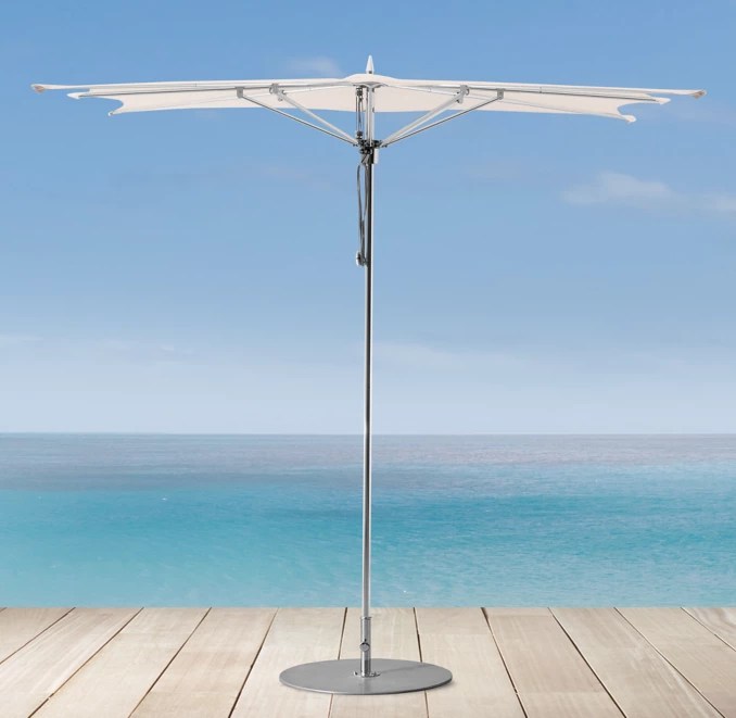 Tuuci® Ocean Master Zero Horizon Polished Aluminum Umbrella