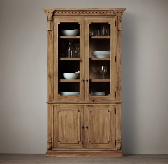 St. James Glass DoubleDoor Sideboard & Hutch