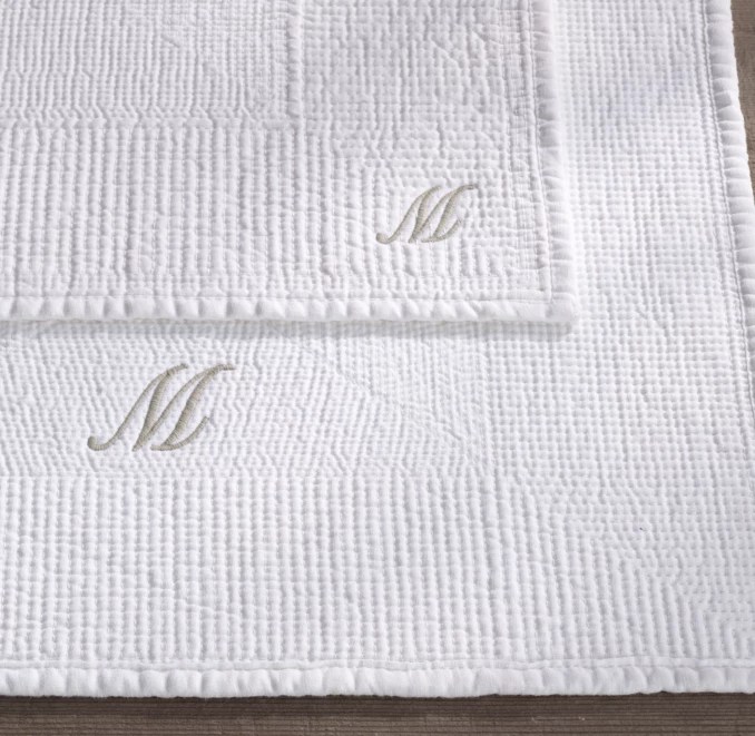 Stonewashed Belgian Linen Quilted Placemats (Set of 4)