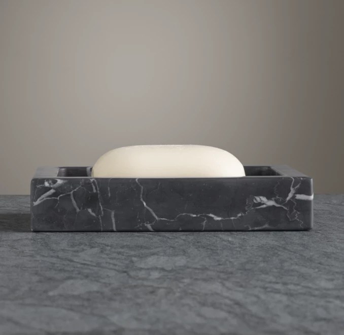 Black Marble Soap Dish