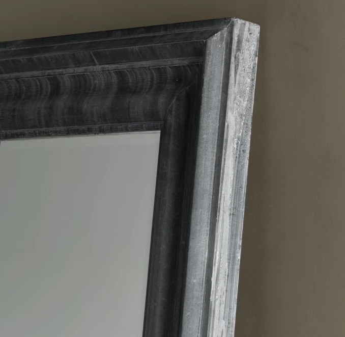 Baroque Weathered Zinc Mirror