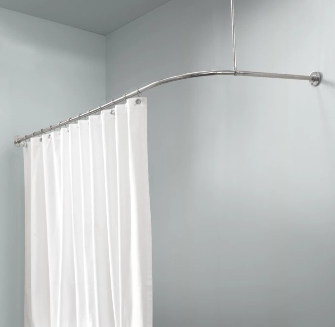 L Shower Curtain Rod
