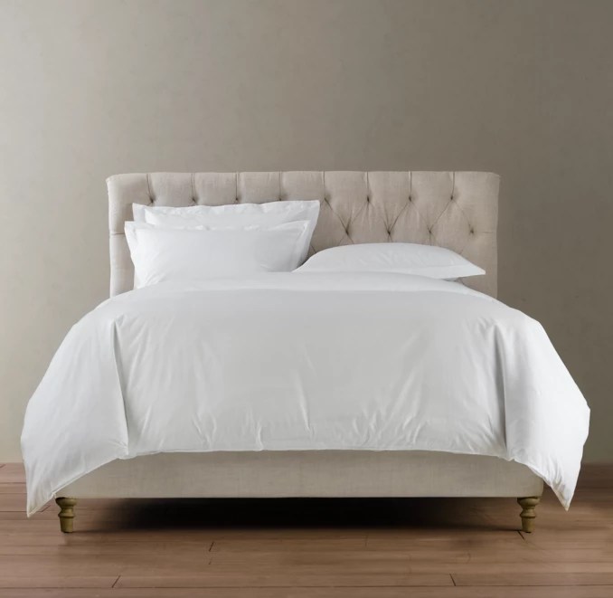 Chesterfield Fabric Panel Bed Without Footboard