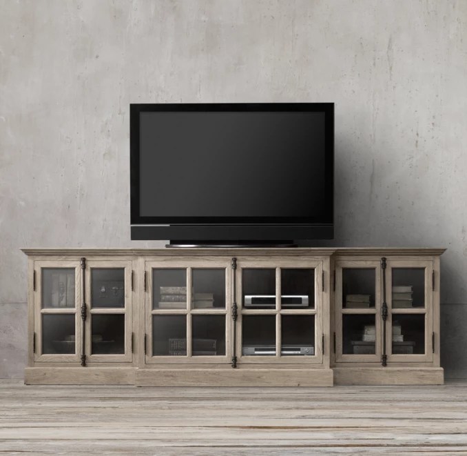 French Casement 100" Media Console