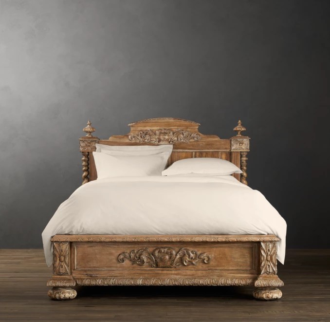 French Empire Panel Bed
