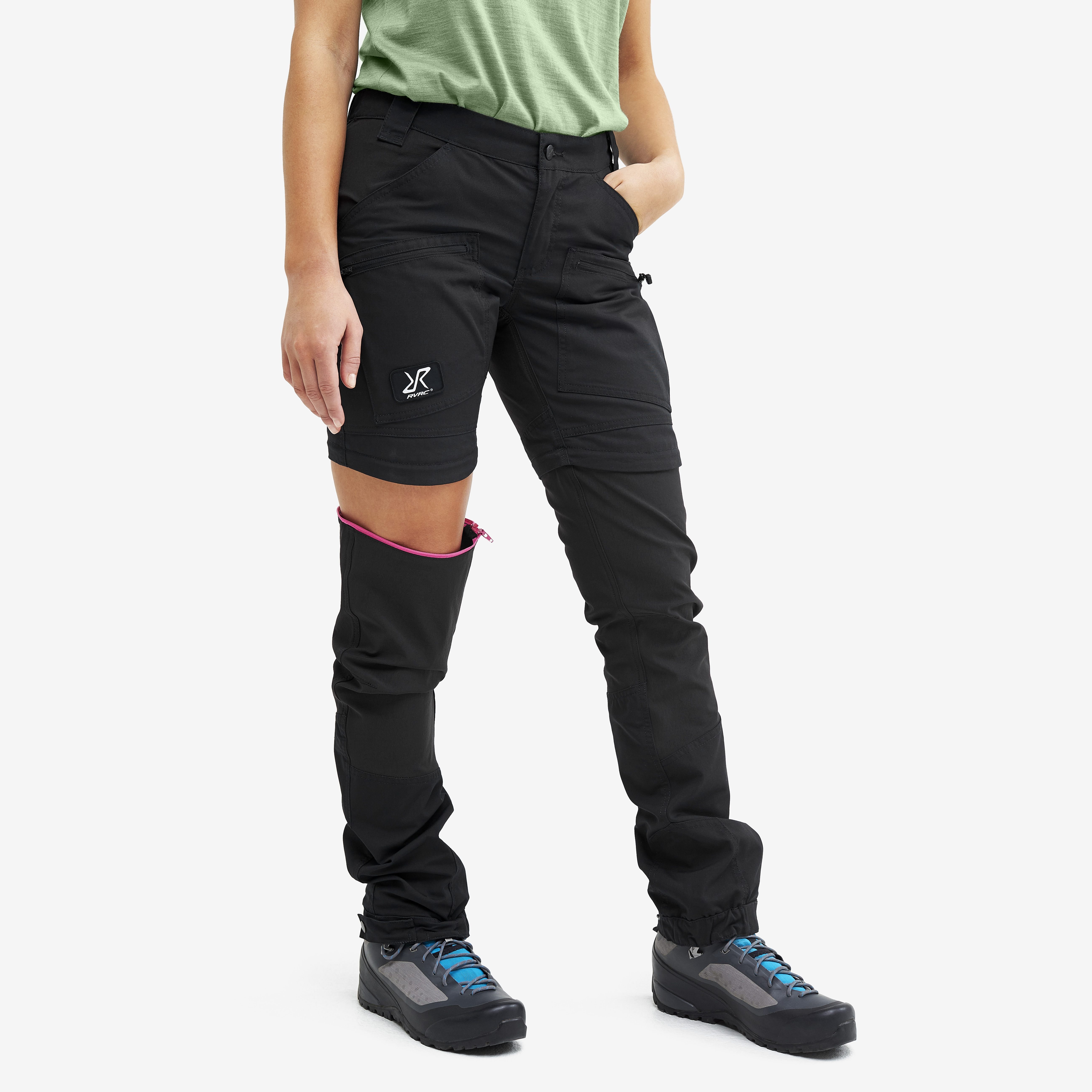 Nordwand Pro Zipoff Pants Damen Jetblack RevolutionRace