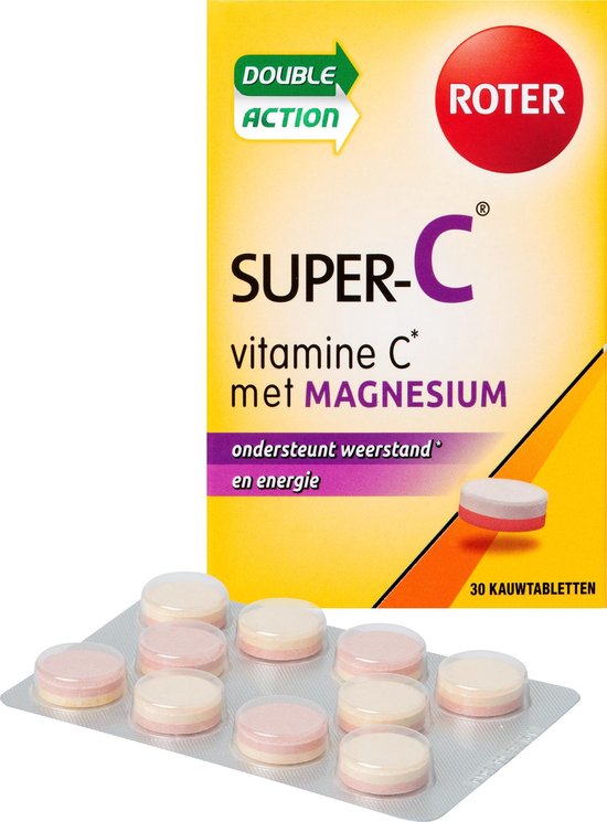 Roter Super-C Vitamine C Met Magnesium Voedingssupplement - 30 Tabletten | Bol.com